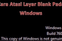 Cara Menghilangkan Windows 7 Build 7601 This Copy of Windows is not Genuine