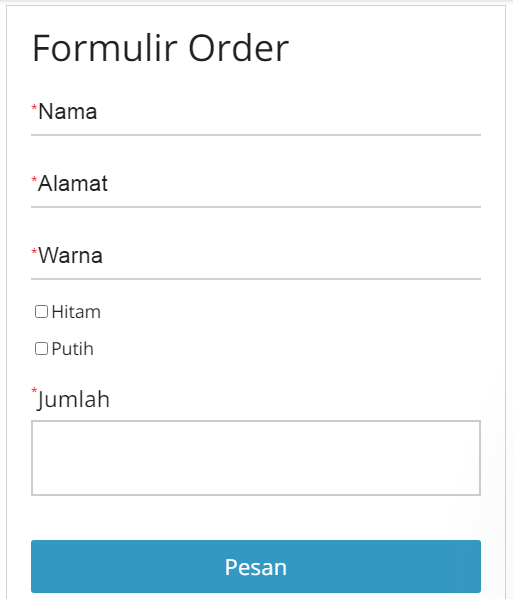 cara membuat formulir order di whatsapp
