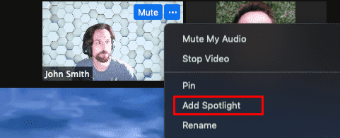 cara spotlight video di zoom lebih dari satu 