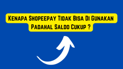 Kenapa Shopeepay Tidak Bisa Digunakan Padahal Saldo Cukup ?