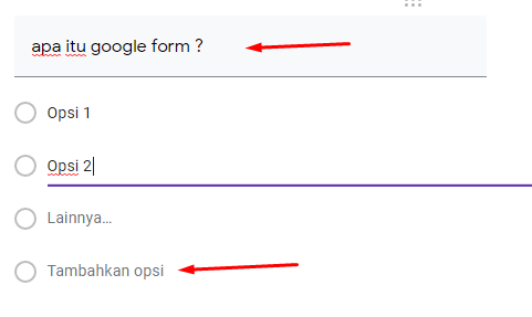 cara membuat soal di google form